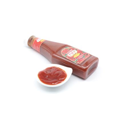 China Bulk Popular Use Ketchup Red Squeeze Bottle 340g Tomato Sauce For Dubai 340g*24bottles/ctn for sale