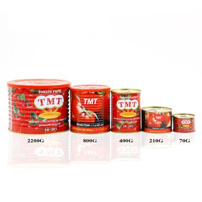 China Foods Cooking Tomato Sauce Aseptic Cold Cut Tin Can Daily Needed Paste Easy Open Tomato Sauce 70g 210g 400g 800g 2.2kg for sale