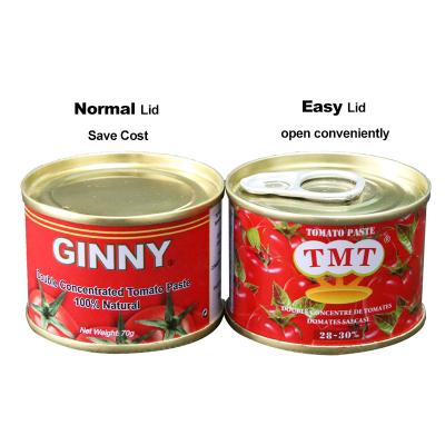 China Canned 70gm Tin Tomato Sauce For Ghana For Sale In Carton Box for sale