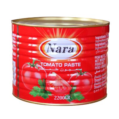 China China 28-30% Tomato Puree Tomato Sauce HALAL Tin 2200gmx6tin/ctn for sale