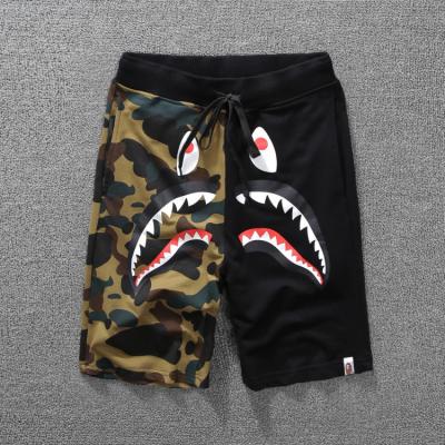 China High Quality Anti-Wrinkle Wholesale Bape Camouflage Shark Shorts Mens Cotton Shorts for sale