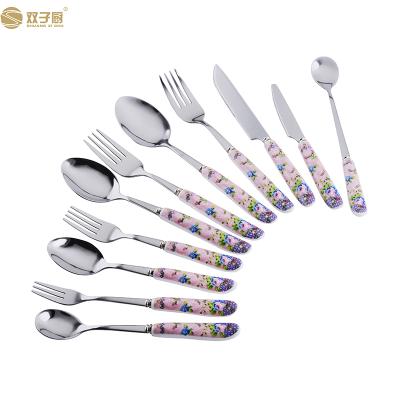 China Sustainable 12pcs Stainless Steel Kids Knife Fork Spoon Cutlery Set for sale