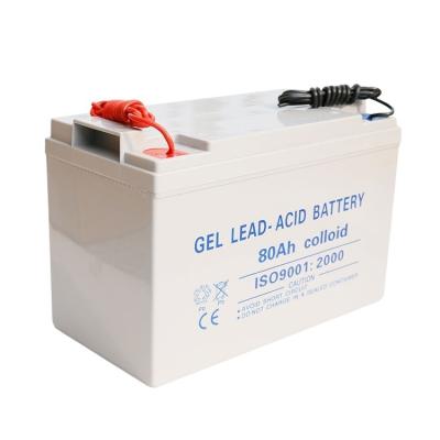 China Please see details page factory direct supply sealed lead acid gel battery 12V 80Ah GEL solar system battery for sale