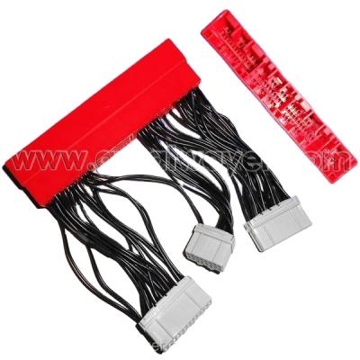 China Automotive 104 Pin OBD2A To OBD1 ECU Jumper Adapter Wire Harness Acura Civic 96 98 OBD for sale