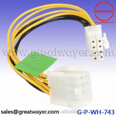 China 1007 18 A.W.G. Electronic 8 Pin Connector Adapter 8 Pin Socket Wiring Harness for sale