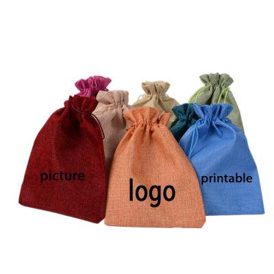 China Wholesale promotion reusable storage bag cheap and practical cotton and gift burlap drawstring bag logo,empty or custom made canvas for sale