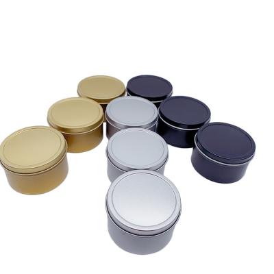 China Custom Round Aromatherapy Tin Box Home Metal Candy Jar Candle Decoration Jar Box For Candlelight Gift and Dinner for sale