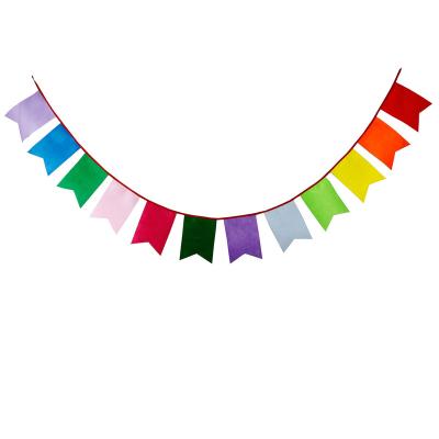 China New Cotton Yiwu 2021 Colorful Bunting Flag For Wedding Party And Kids Birthday Party Photo Background Banner for sale