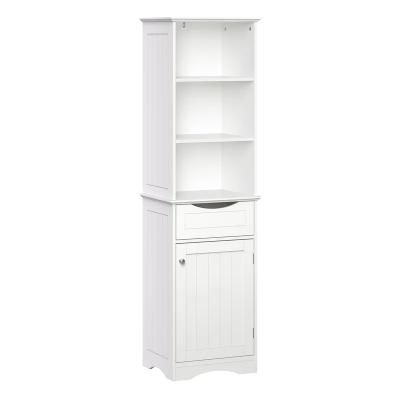 China Modern Bathroom Storage Corner Floor Cabinet With And Shelves for sale