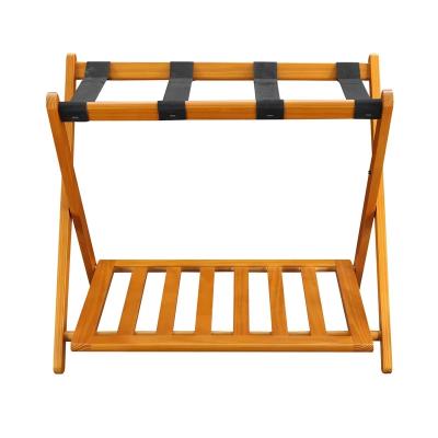 China Traditional Natural Folding Wooden Luggage Rack For Hotel, Home for sale