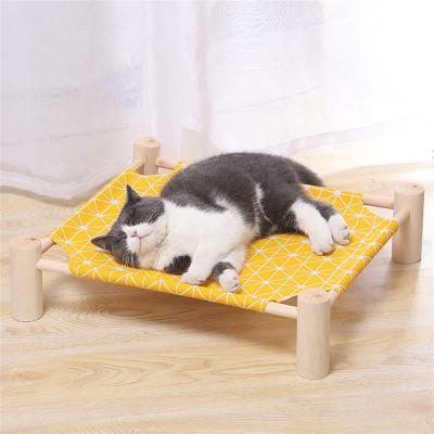 China Cat Bed Pet Cot Indoor Stocked for Cat Puppy Hammock Lounge for sale