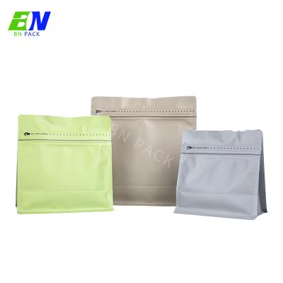 China Custom Logo Matt Flat Bottom Pouch With Zipper Gravure Printing for sale