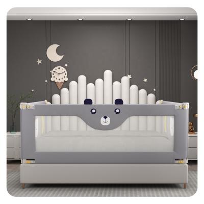 China Clear Oxford Cloth New Arrival Cartoon Pattern Bed Guardrail For Baby Skin Friendly Fabric Safe Healthy Protective Bed Guardrail For Baby for sale