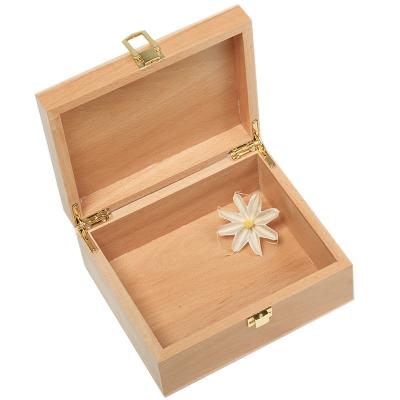 China Handmade Wholesale Unfinished Wood Craft Boxes Wood Grain Book Oil Bottle Perfume Organizer for sale