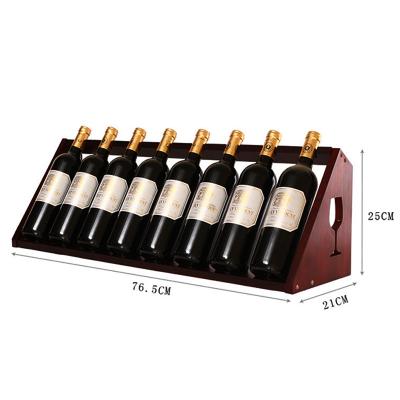 China OEM Handmade Premium Luxury Countertop Standing Storage Wine Standing Wooden Display Racks for sale