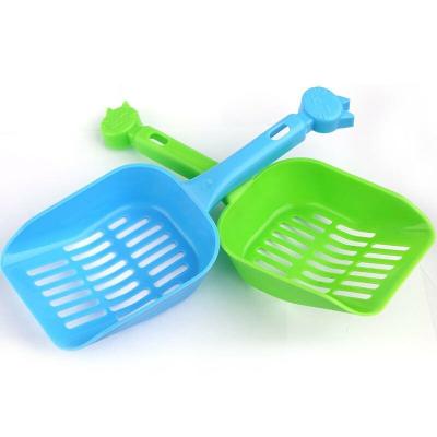 China Wholesale Viable Useful Cat Plastic Scoop Sand Cleaning Products Toilet For Dog Cat Food Spoons Supplies Cat Garbage Shovel For Sale for sale