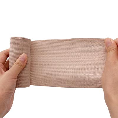 China Care High Elasticity Non-aging Elastic Cotton Crepe Wrapped Washable Bandage for sale