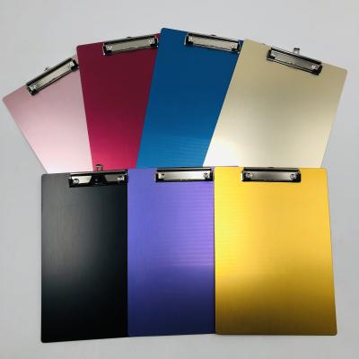 China Office Stationery A4 Nursing Foldable Pure Aluminum Alloy Foldable Medical Record Splint Folder Aluminum Folder for sale