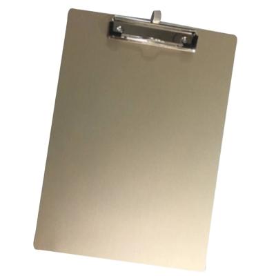 China Simple Design A5 Size Desktop Folder Clipboard Folder Recycled Aluminum Clipboard With Pen Holder for sale