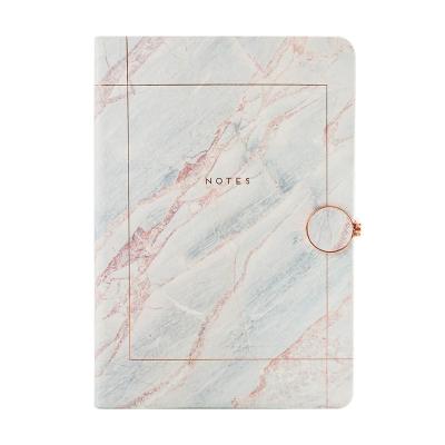 China New Promotional Gift 2022 Magnet Closure Leather Colored Marble A5 PU Lined Magnet End PU Leather Notebook With Custom Design for sale