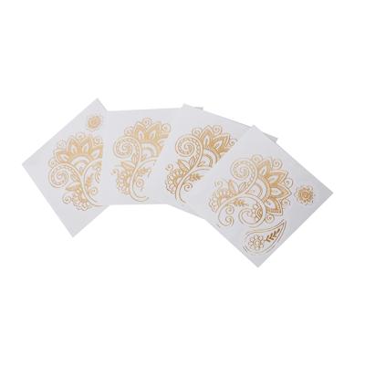 China Temporary Hot Sale Custom Design Metallic Temporary Tattoo Sticker for sale