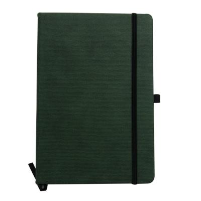 China Running Hardcover Free Selling 80 Sheets Line Out Paper Promotion Gifts A5 PU Hardcover Canvas Leather Notebook With Rubber Band Pen Holder for sale