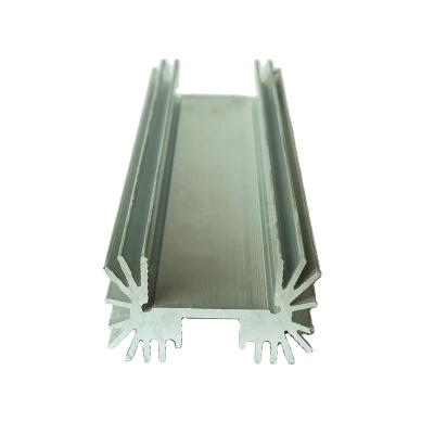 China Decorations Silver White Aluminum T5 Extruded Profiles 6063 Anodized Industrial Aluminum Profile Customized for sale