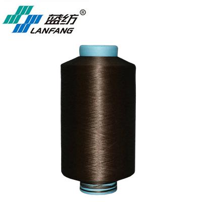 China Recylce 100% Polyester Yarn Recycled DTY With GRS Certification Polyester Yarn Dope Dyed Yarn for sale