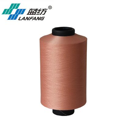 China Anti-bacteria Polyester Dope Dyed Textured Yarn DTY Colored Yarn 50d-600d AAGRADE for sale