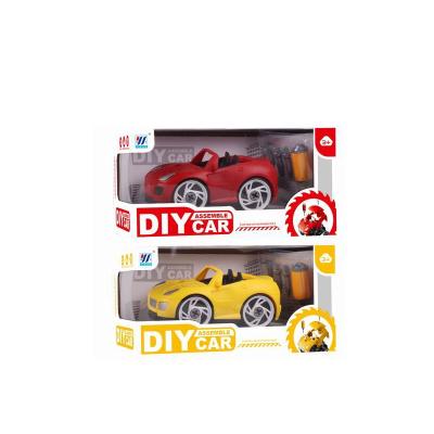 China DIY & freewheel colorful kids new assemble educational toys diy hot freewheel kids_toys_car small for sale