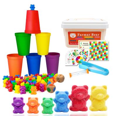 China ABS Latest Hot Selling ABS Children's Toys Educational Intellectual Development Counting Bears for sale