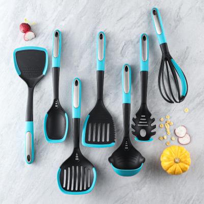 China Sustainable Ergonomic Design 7 Piece Kitchen Utensils Nylon Kitchen Accessories Cooking Tool Kit Kitchen Utensils for sale