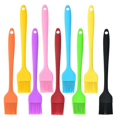 China Wholesale Viable Pastry Brush BBQ Silicone Oil Baking Brush Baking Silicone Basting Oil Brush Kitchen Tools for sale