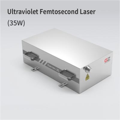 China Laser de fibra pulsado de 35W ultravioleta de femtosegundos altamente escalable para investigación médica en venta