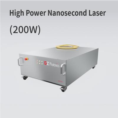 China Laser de fibra eléctrica de nano segundos 200w personalizable para la planta de fabricación en venta