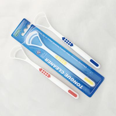 China Tongue Cleaning Anti-Slip Tongue Scraper Tongue Cleaner OEM Available Adults for sale