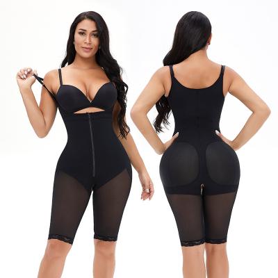 China Fajas Colombianas Solid Color Adjustable Strap Shaper Full Body Shaper Antibacterial Slim Women Compression Push Up Pantyhose Wholesale Women for sale