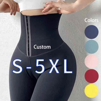 China ATBUTY Breathable Plus Size 5XL Tiktok Yoga Waist Trainer Gym Workout Butt Lift Up Gaiters For Women 2021 for sale