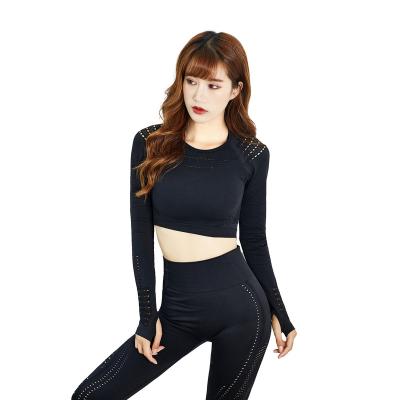 China ATBUTY Breathable Long Sleeve And Plus Size Seamless Oganic Yoga Suit For Women 1 Piece for sale