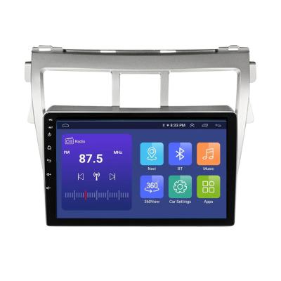 China GPS Android Car Dvd Multimedia Player For Toyota Vios 2007-2012 Radio Stereo Video With Gps Navigation for sale