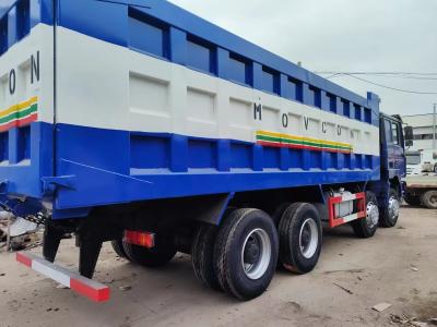 China Blue Shacman F3000 8*4 Dump Truck with 351-450hp Horsepower and DOT Certification for sale