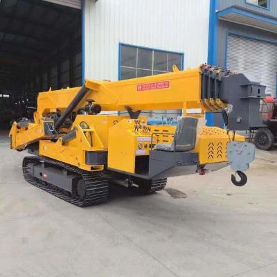 China 3-12ton Tracked Chassis Portable Lift Crane Remote Control Spider Crane CE Certified for sale