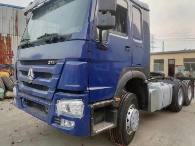 China Blue Sinotruk HOWO 6X4 10 Wheeler Used Tractor Truck with Powerful Towing Capacity for sale