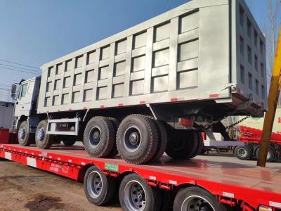 China Shacman 8X4 Heavy Duty Gebruikte Dump Truck Super Drive 375HP 12 Wheel 40t Dump Te koop