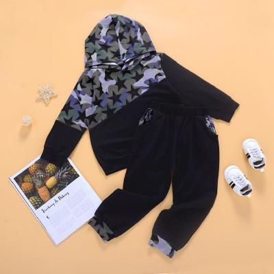 China Casual Toddler Boys Clothes Set Autumn Camouflage Hoodies +Pants 2 Winter Sports Suit pcsOutfits Kids Clothing for sale