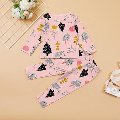 China Casual Cartoon Dinosaur Kids Winter Autumn Sleepwear Children Cotton Long Sleeve Pajamas Pajamas Sets Boys Girls for sale