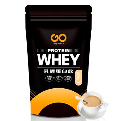 China Adult Custom Design Fitness Food Whey Protein With Milk Tea Product for sale