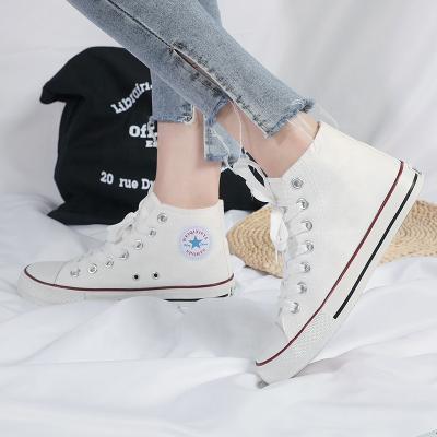 China New Design Skyline High Top Women Sneakers Custom Logo Comfortable White Canvas Sneakers Casual Sport Shoes CUSHIONING Top Sneaker for sale