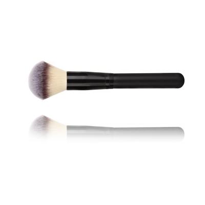 China Flat Brush Kabuki Single Curved Flat Large Synthetic Pink Private Label Brush Foundation Peached Foundation Blending Brush for sale