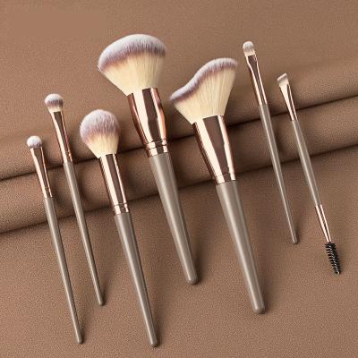 China Angular Blush Private Label Eyeshadow Brush Set Makeup Eye Cosmetics Eye Brow Brush Purple Black Makeup Brush Set for sale